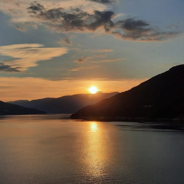 Eidfjord Sonnenuntergang