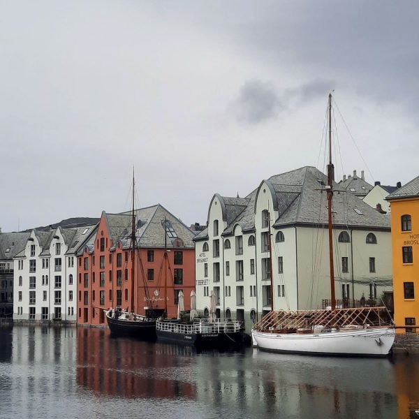 Ålesund Altstadt in Art Nouveau-Architektur